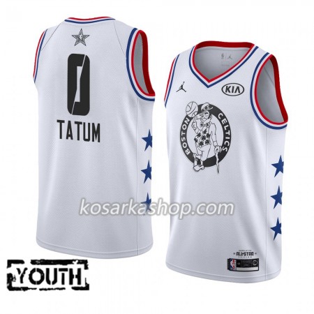 Dres Boston Celtics Jayson Tatum 0 2019 All-Star Jordan Brand Bijela Swingman - Dječji